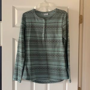 Women’s XL Columbia LS Henley shirt